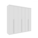 Ver imagem 2 de Guarda-roupa Casal Joinville 6 Portas 4 Gavetas Neve - Tcil Móveis