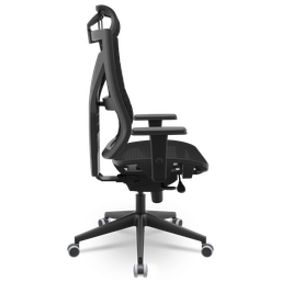 Cadeira Escritório Presidente Giratória Darix X+ Slider Braços 3d Plaxmetal Nr17 em Tela Preta - 2