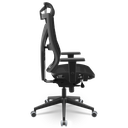 Ver imagem 2 de Cadeira Escritório Presidente Giratória Darix X+ Slider Braços 3d Plaxmetal Nr17 em Tela Preta