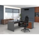 Ver imagem 4 de Cadeira Escritório Presidente Giratória Darix X+ Slider Braços 3d Plaxmetal Nr17 em Tela Preta