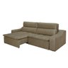 Sofá 4 Lugares Connect com Pillow Retrátil e Reclinável Suede Amassado Rifletti - 2