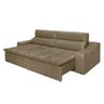Sofá 4 Lugares Connect com Pillow Retrátil e Reclinável Suede Amassado Rifletti - 3