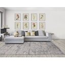 Ver imagem 1 de Tapete Sala sem Pelo Abstrato Cinza 300x300 Quadrado 3x3 M