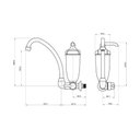 Ver imagem 3 de Purificador Acqua Bella Com Torneira Cromado Lorenzetti Parede
