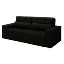 Ver imagem 5 de Sofá 4 Lugares Triunfo Retrátil e Reclinável 2.20M Suede Amassado Preto