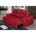 Ver imagem 1 de Sofá 4 Lugares Cavan Retrátil e Reclinável Suede Amassado Vermelho - Rifletti