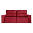 Ver imagem 4 de Sofá 4 Lugares Cavan Retrátil e Reclinável Suede Amassado Vermelho - Rifletti