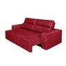 Sofá 4 Lugares Cavan Retrátil e Reclinável Suede Amassado Vermelho - Rifletti - 3