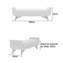 Ver imagem 4 de Puff Recamier 160cm Andros Courino Caramelo - Sallar Home