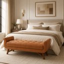 Ver imagem 2 de Puff Recamier 160cm Andros Courino Caramelo - Sallar Home