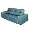 Sofá 4 Lugares Cavan Retrátil e Reclinável Suede Amassado Azul - Rifletti - 5
