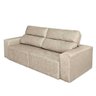 Sofá 4 Lugares Cavan Retrátil e Reclinável Suede Amassado Bege - Rifletti - 5
