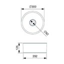 Ver imagem 5 de Cuba Apoio 30cm Redonda Roca T1 Terra Beige A32787u650