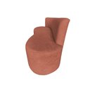 Ver imagem 5 de Namoradeira Sofá 2 Lugares Yara Orgânica Bouclé Terracota