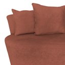 Ver imagem 7 de Namoradeira Sofá 2 Lugares Yara Orgânica Bouclé Terracota