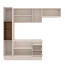 Ver imagem 6 de Armário de Cozinha Modulada Completa 4 Peças 236,8cm sem Tampo 250036 Koya Politorno Móveis