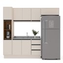 Ver imagem 3 de Armário de Cozinha Modulada Completa 4 Peças 236,8cm sem Tampo 250036 Koya Politorno Móveis