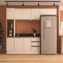 Ver imagem 1 de Armário de Cozinha Modulada Completa 4 Peças 236,8cm sem Tampo 250036 Koya Politorno Móveis