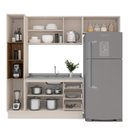 Ver imagem 5 de Armário de Cozinha Modulada Completa 4 Peças 236,8cm sem Tampo 250036 Koya Politorno Móveis