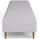 Ver imagem 7 de Puff Decorativo Sala de Estar Bali W01 Pés Palito 190x60cm Linho Cinza - Lyam Decor