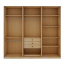 Ver imagem 3 de Guarda-roupa Casal Infinity 6 Portas 3 Gavetas Nero Savana - Genialflex