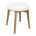 Ver imagem 1 de Banqueta Paris em Madeira Maciça e Assento Estofado Chanel Amêndoa