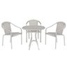 Cadeira de Area externa Tóquio 3 unidades e mesa Tóquio, aluminio e fibra sintetica - Marmore - 1