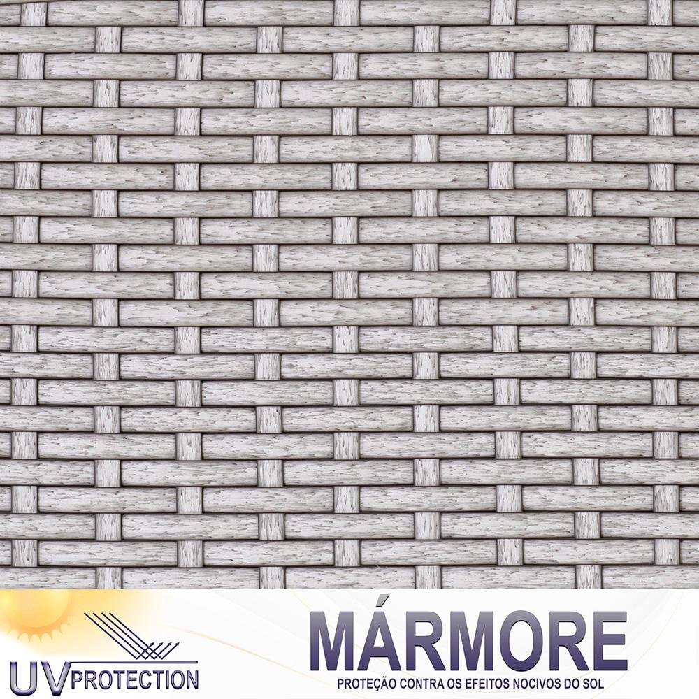 Cadeira de Area externa Tóquio 3 unidades e mesa Tóquio, aluminio e fibra sintetica - Marmore - 9