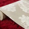 Papel de Parede Prata Envelhecido Arabesco Branco off White - 4