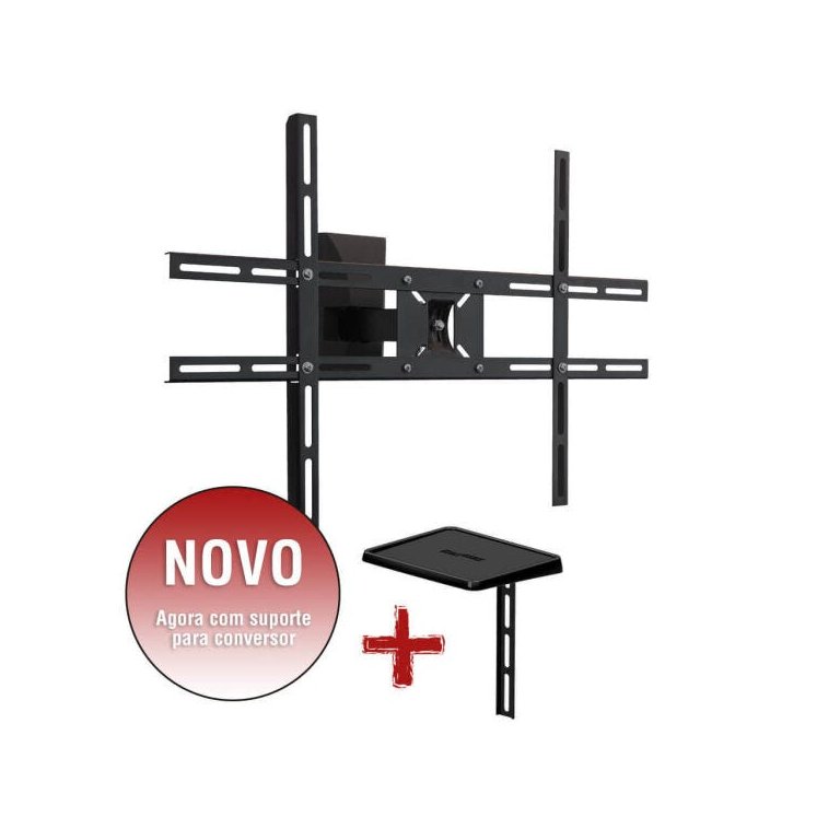Suporte Articulado para TV Led, LCD, Plasma, 3D e Smart TV de 10” a 70” – Brasforma Sbrp 430 + Supor
