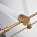 Ver imagem 2 de Lustre Pendente Nordecor Juli 2732 Dourado Fosco Led Bivolt