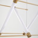 Ver imagem 3 de Lustre Pendente Nordecor Juli 2732 Dourado Fosco Led Bivolt