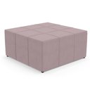 Ver imagem 6 de Kit 02 Puffs Decorativos Para Sala de Estar Quadrado Milano 90x90 W01 Suede Rosê - Lyam Decor