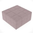 Ver imagem 3 de Kit 02 Puffs Decorativos Para Sala de Estar Quadrado Milano 90x90 W01 Suede Rosê - Lyam Decor