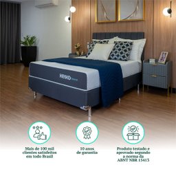 Colchão Casal D45 Connect App Massageador Brinde Travesseiro 25x138x188 Keiko - 11