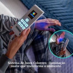 Colchão Casal D45 Connect App Massageador Brinde Travesseiro 25x138x188 Keiko - 12