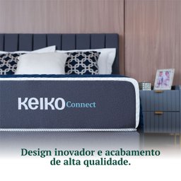 Colchão Casal D45 Connect App Massageador Brinde Travesseiro 25x138x188 Keiko - 10
