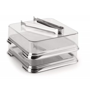 Conjunto Porta-Frios Vision com pinça 3 peças Forma Inox 0140