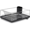 Ver imagem 1 de Escorredor de louça Dry 16 pratos Com Bandeja Coletora Preta Forma Inox 1313-B