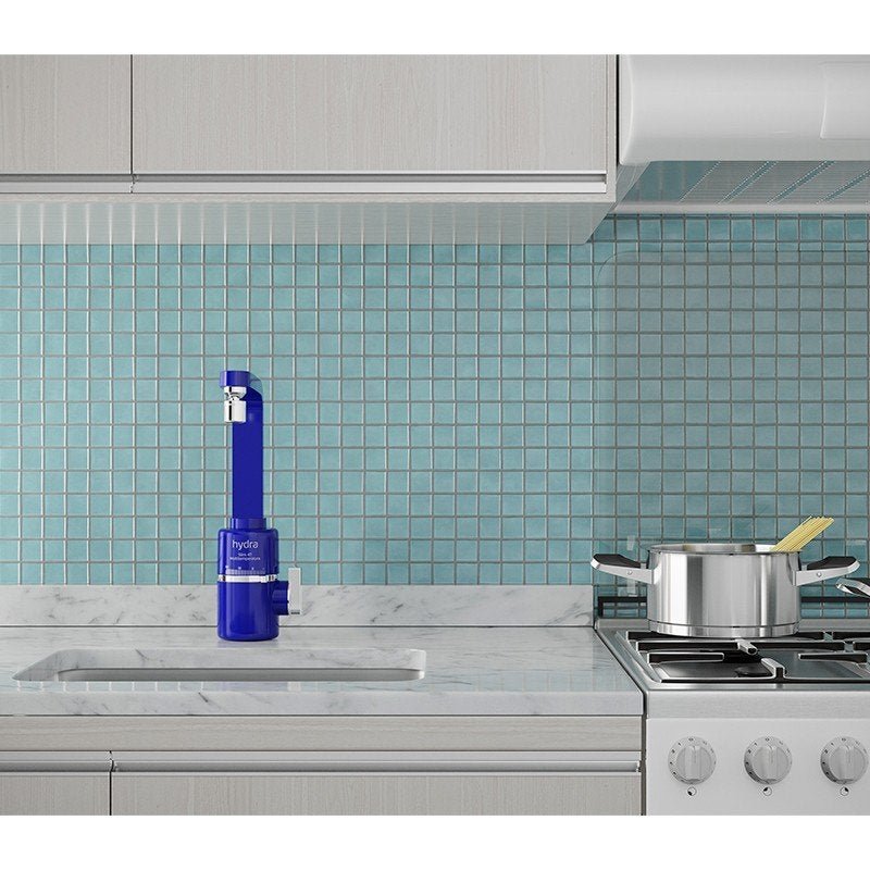 Torneira Elétrica Slim 4t De Bancada Azul Hydra 220v - 2