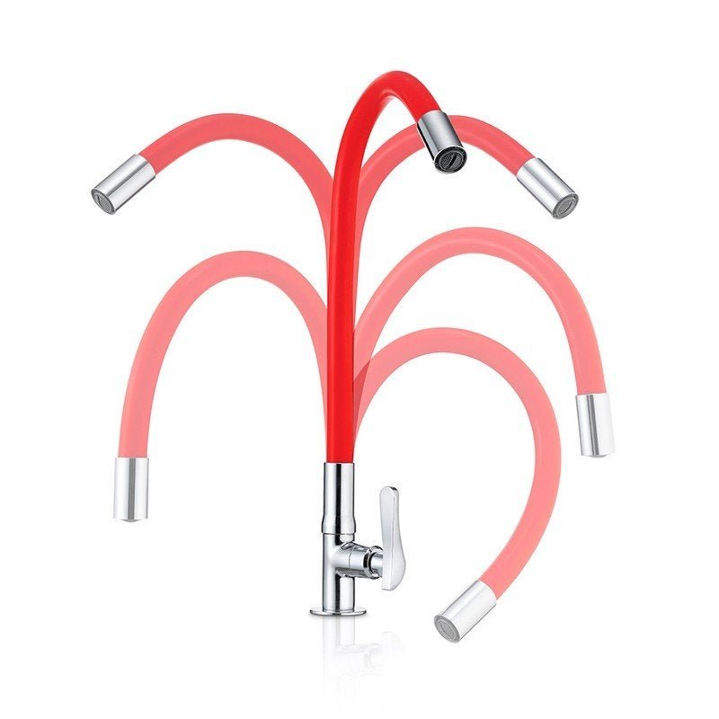 Torneira Lorenflex De Bancada Com Bica Flexível Lorenzetti 1177 R27 Vermelha - 3