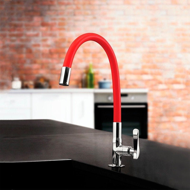 Torneira Lorenflex De Bancada Com Bica Flexível Lorenzetti 1177 R27 Vermelha - 2
