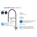 Ver imagem 3 de Misturador Monocomando Lorenkitchen 2264 C76 Ducha e Saída para Água Filtrada Lorenzetti