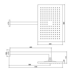 Chuveiro Lorenzetti De Parede Lorenquadra Plus 7025 C16 - 2