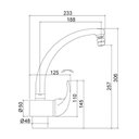 Ver imagem 3 de Misturador Monocomando Allure 2257 C71 De Bancada Com Bica Alta Lorenzetti