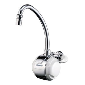 Torneira Elétrica Versátil De Parede Branca Com Cromada Lorenzetti 127v