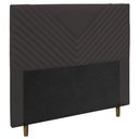 Ver imagem 1 de Cabeceira Box Casal Queen Size Viena 160cm Suede Marrom