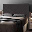 Ver imagem 2 de Cabeceira Box Casal Queen Size Viena 160cm Suede Marrom