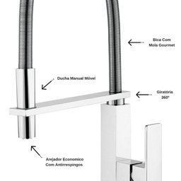Torneira Misturador Lorenzetti de Mesa Loren Vogue Cromado Monocomando - 5
