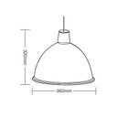 Ver imagem 3 de Lustre Pendente TD 821 Taschibra Preto